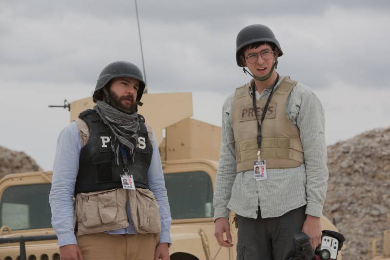 Left to right: Christopher Abbott plays Fahim Ahmadzai and Nicholas Braun plays Tall Brian in Whiskey Tango Foxtrot from Paramount Pictures and Broadway Video/Little Stranger Productions in theatres March 4, 2016.
