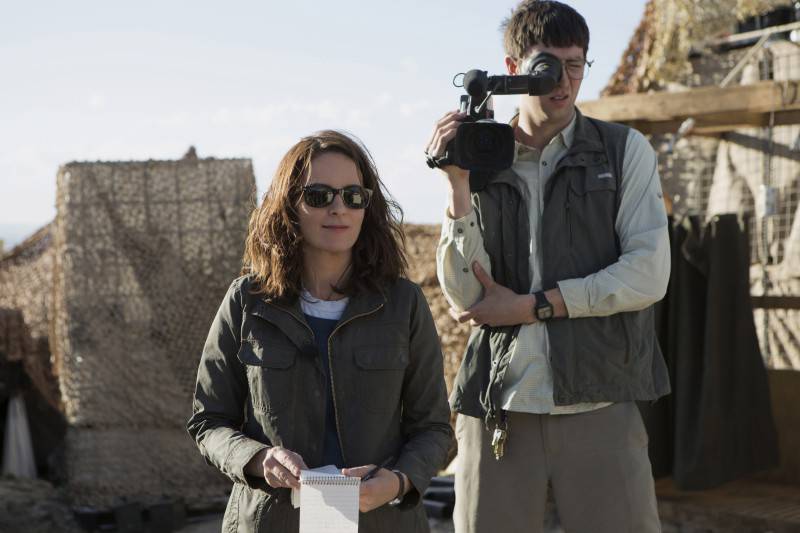Left to right: Tina Fey plays Kim Baker and Nicholas Braun plays Tall Brian in Whiskey Tango Foxtrot from Paramount Pictures and Broadway Video/Little Stranger Productions in theatres March 4, 2016.