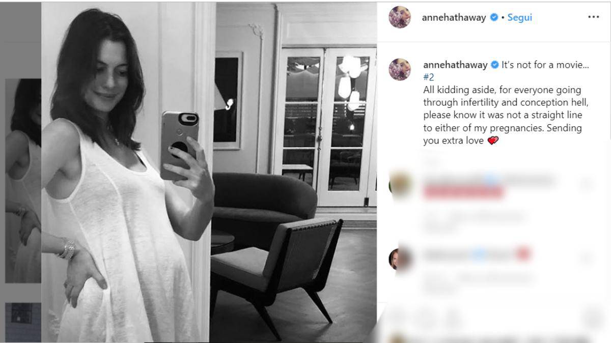 Anne Hathaway problemi di fertilità