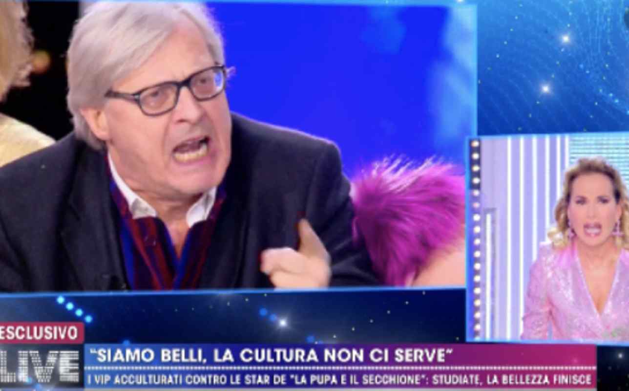 vittorio sgarbi denuncia barbara d'urso