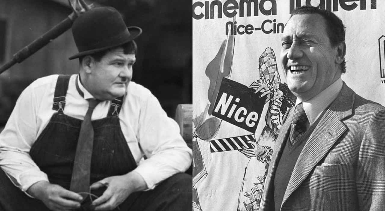 Oliver Hardy e Alberto Sordi