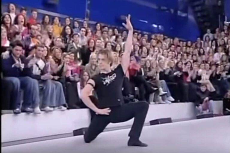 Ballerino Si Eccita Durante Un Ballo Video