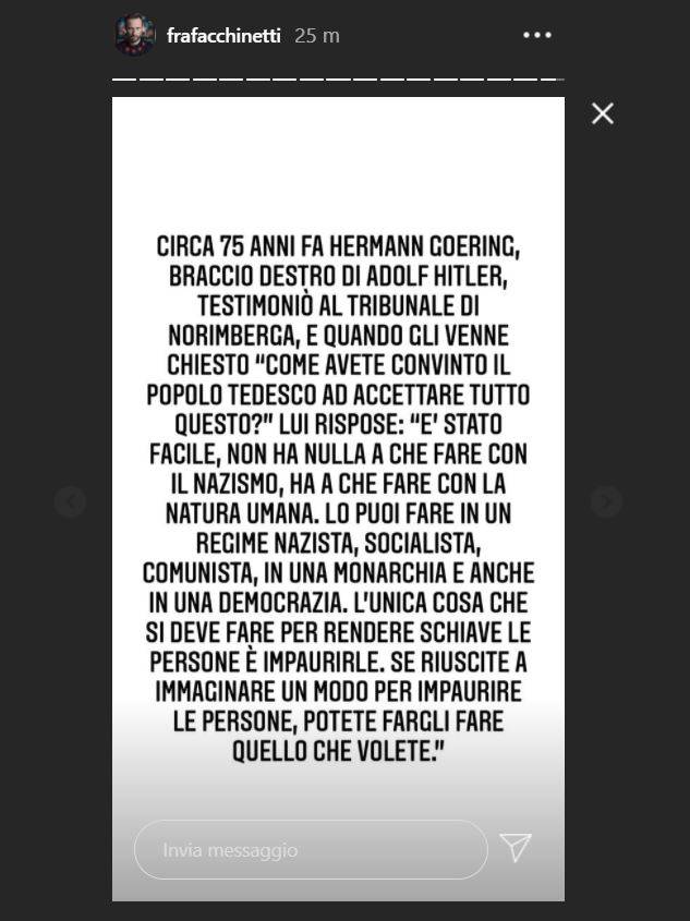 francesco facchinetti nazismo