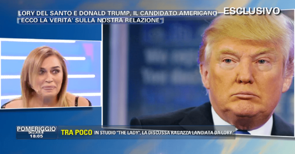 Lory Del Santo e Donald Trump