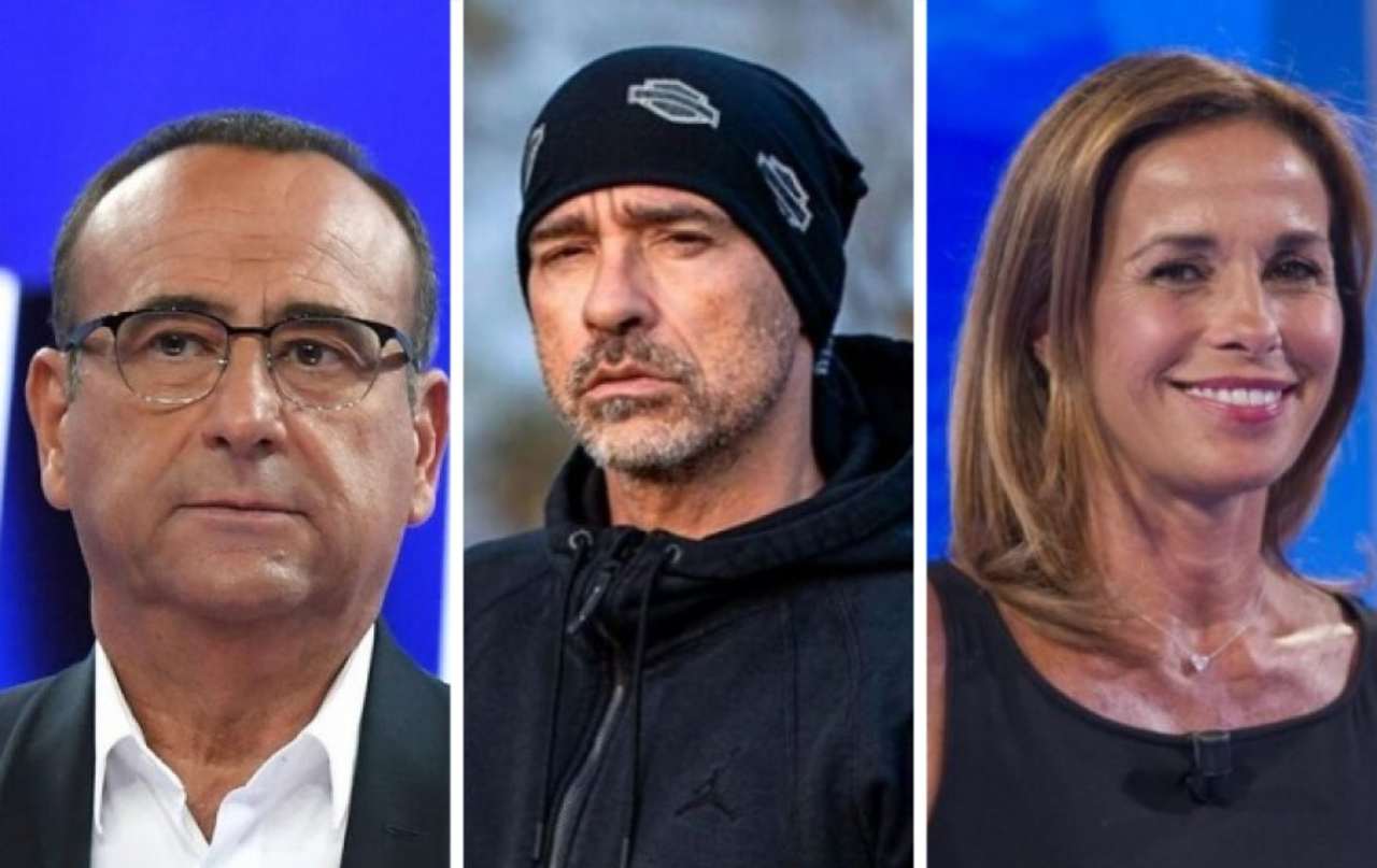 Carlo Conti, Eros Ramazzotti, Cristina Parodi