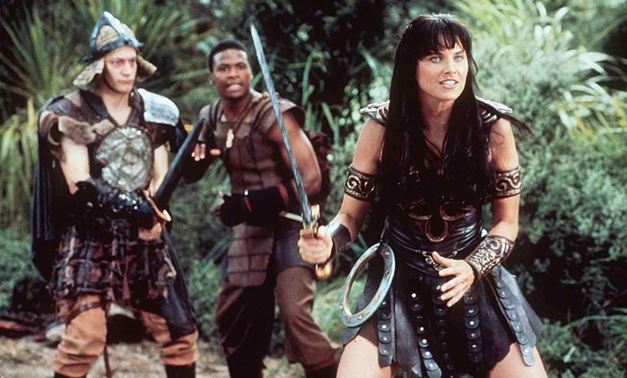 Xena e i suoi aiutanti durante le sue avventure