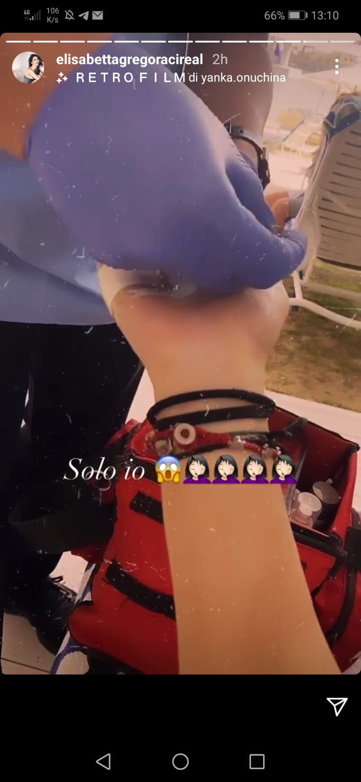 elisabetta gregoraci incidente foto
