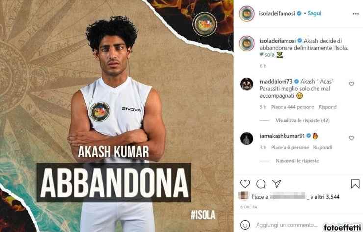 akash isola post instagram