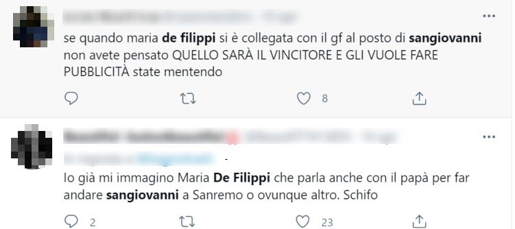 Amici, Maria De Filippi Sangiovanni