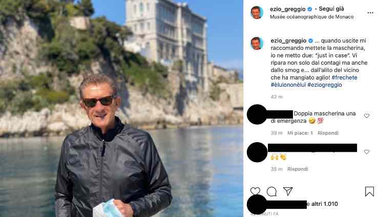 Ezio Greggio lancia un importante messaggio: "...io ne metto due"