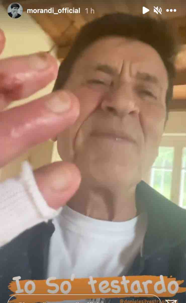 Gianni Morandi non molla: l'artista anche oggi ci riprova "So testardo"