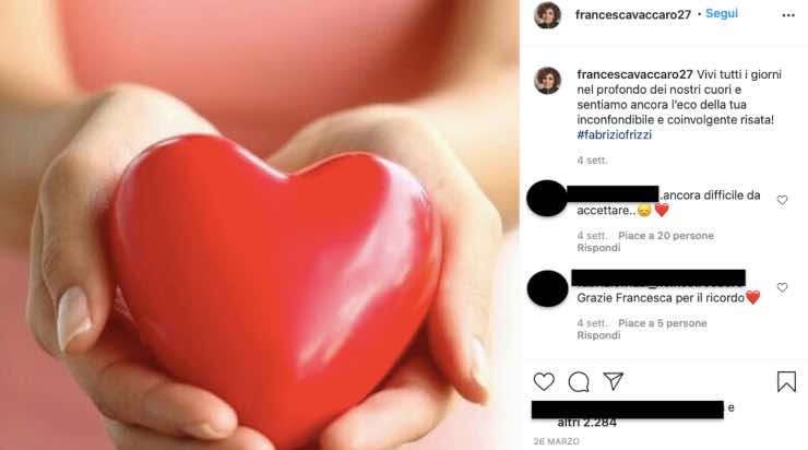 Francesca Vaccaro "Sei il mio pilastro": la dichiarazione emozionante