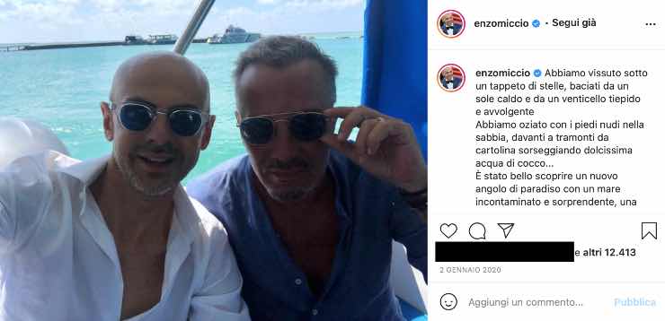 Enzo Miccio, quella dolce dedica: "un nuovo angolo di paradiso"