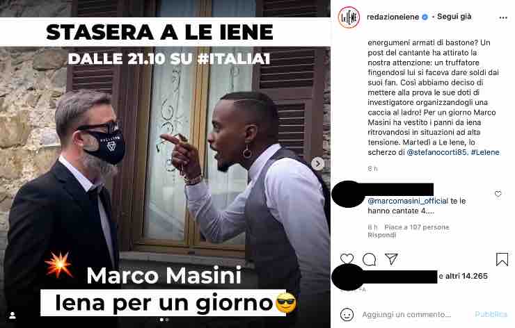 Marco Masini a Le Iene: qualcosa va storto per il cantante?