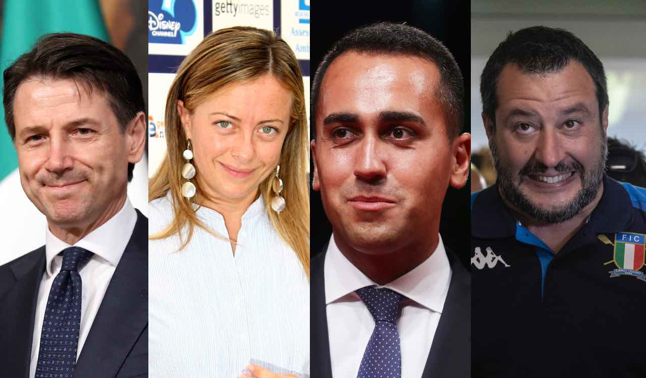 Politici vacanza vacanze ferie salvino meloni conte di maio copia