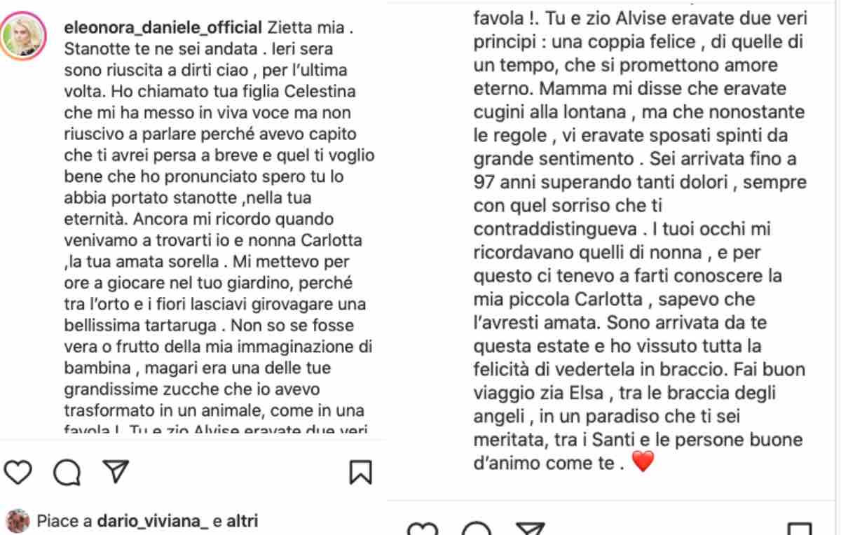 lutto Eleonora Daniele storie italiane