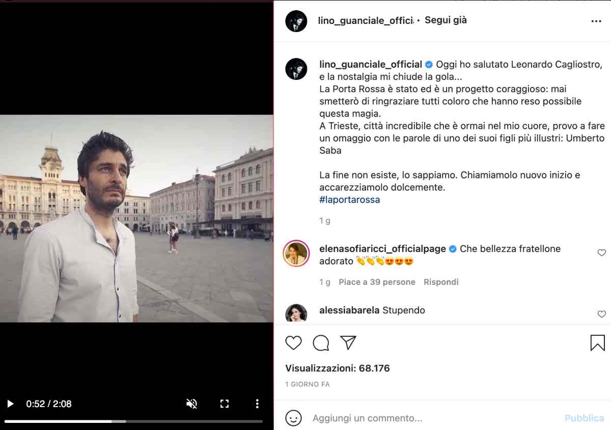 Lino Guanciale (Instagram)
