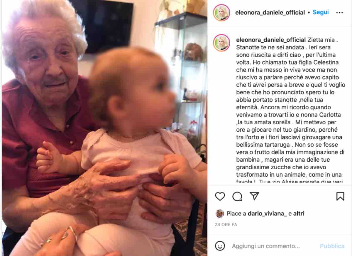 lutto Eleonora Daniele storie italiane