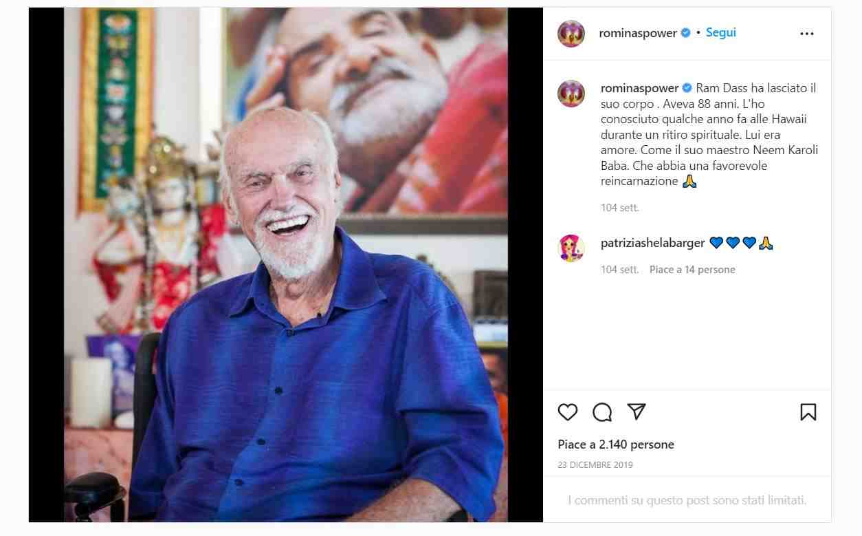 romina power lutto neem karoli baba