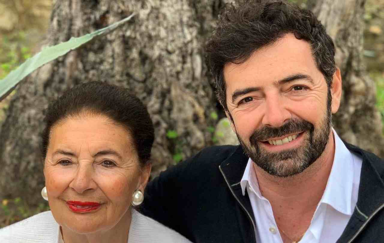 Alberto Matano e la mamma Marisa Fagà