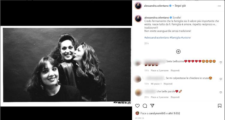 alessandra celentano sorella
