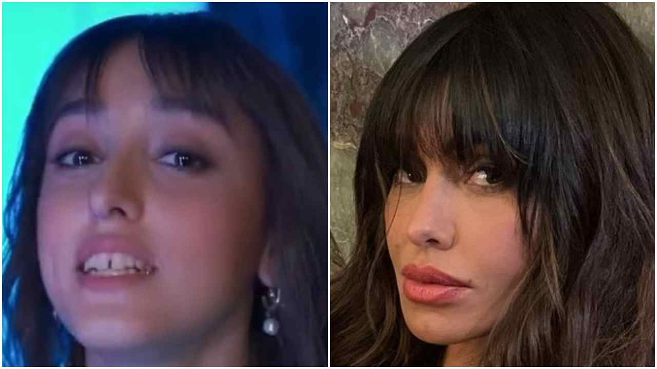 Giulia Stabile e Belen Rodriguez frangia