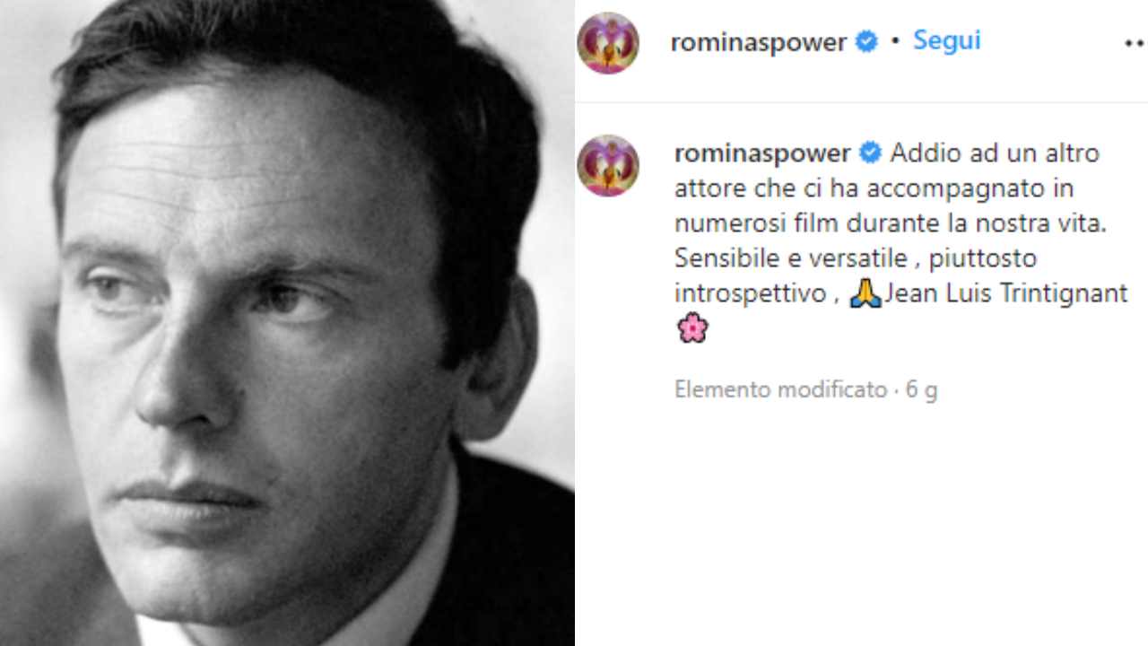 Romina Power, addio a Trintignant
