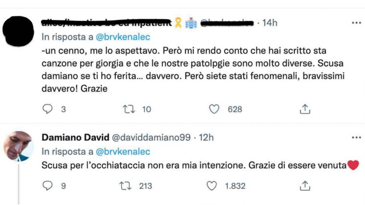 damiano david tweet
