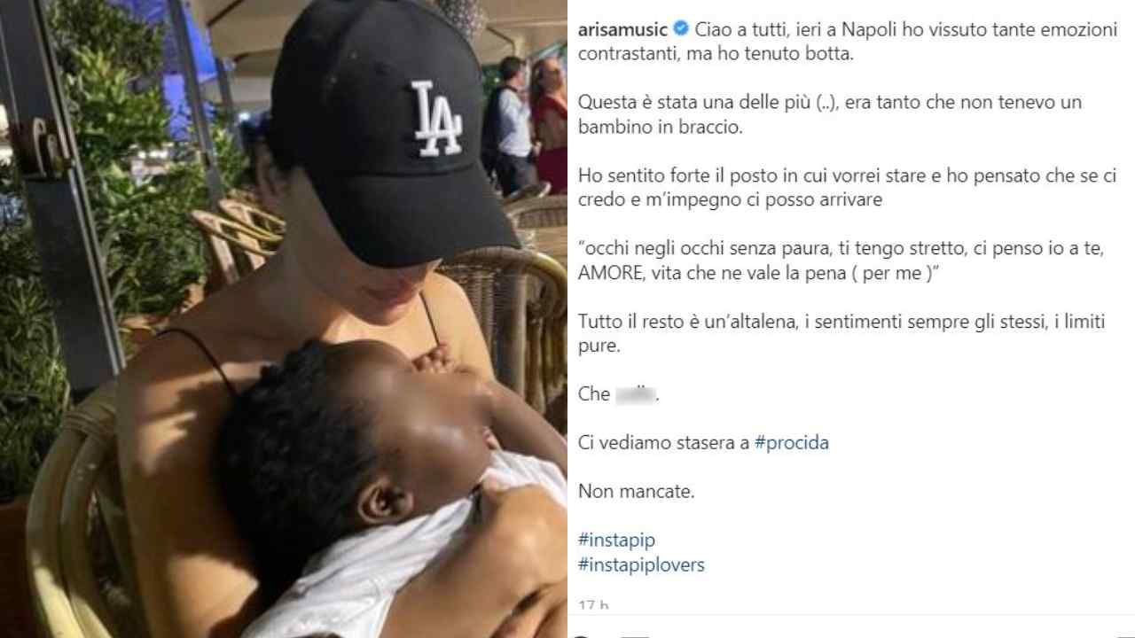 Arisa, bambino