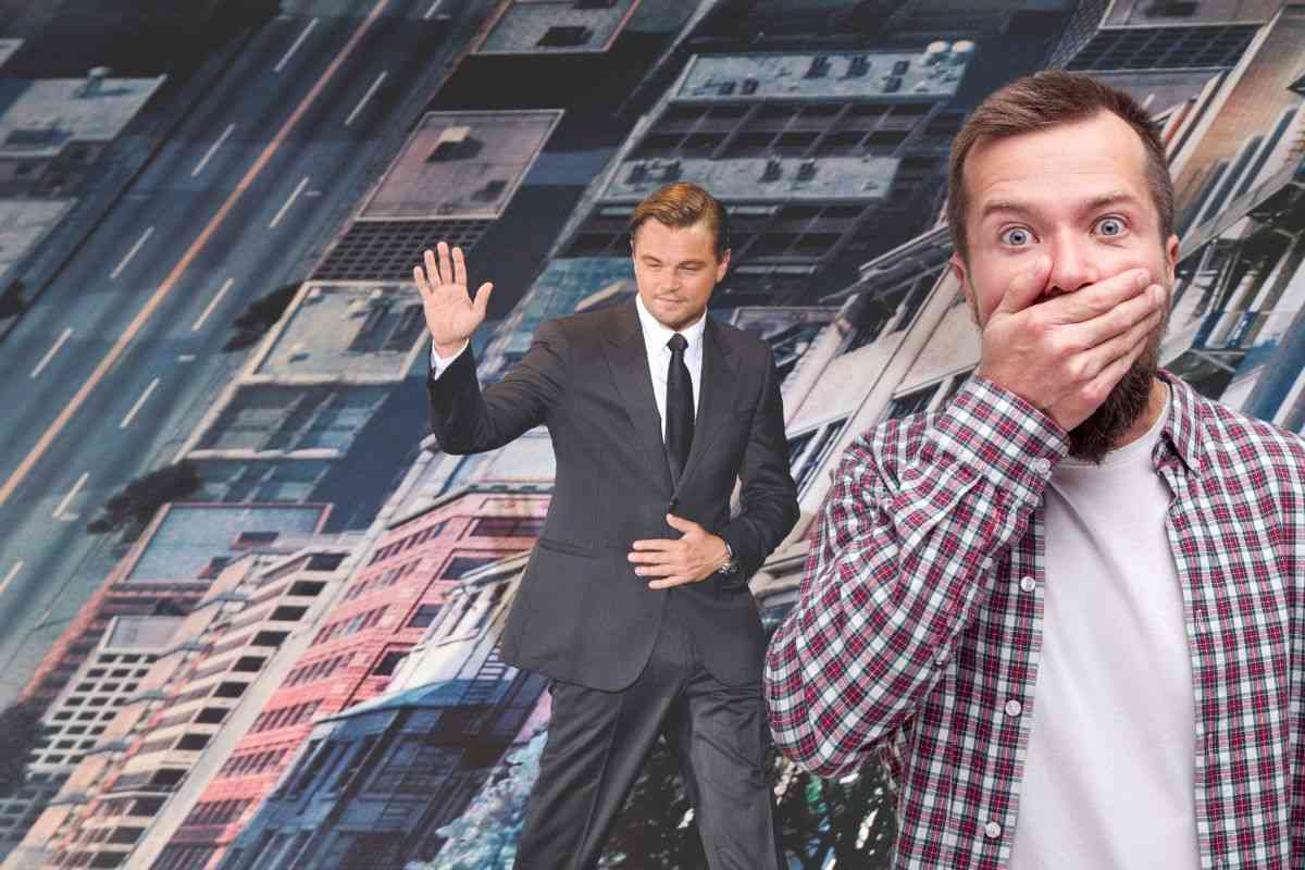 dicaprio e ragazzo insicuro