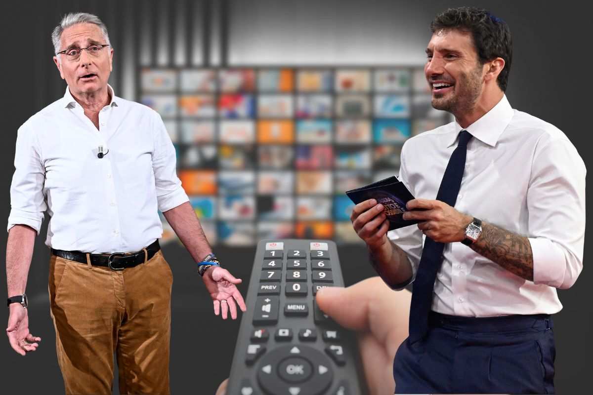 bonolis de martino e una tv dietro