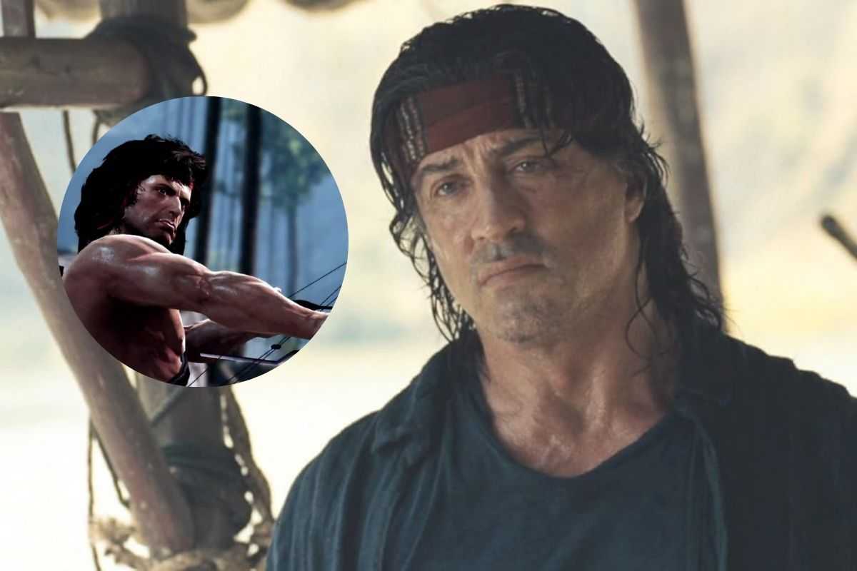 rambo nell'ultimo film e il videogame nel cerchietto