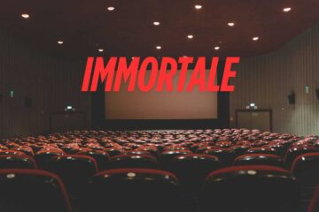 sala cinematografica e scritta