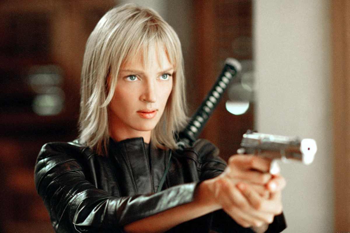 Uma Thurman in una scena del film Kill Bill